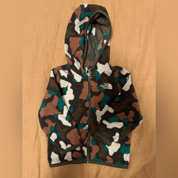 The North Face Baby Camo Fleece Zip Hoodie 12-18M - Picture 1 of 5